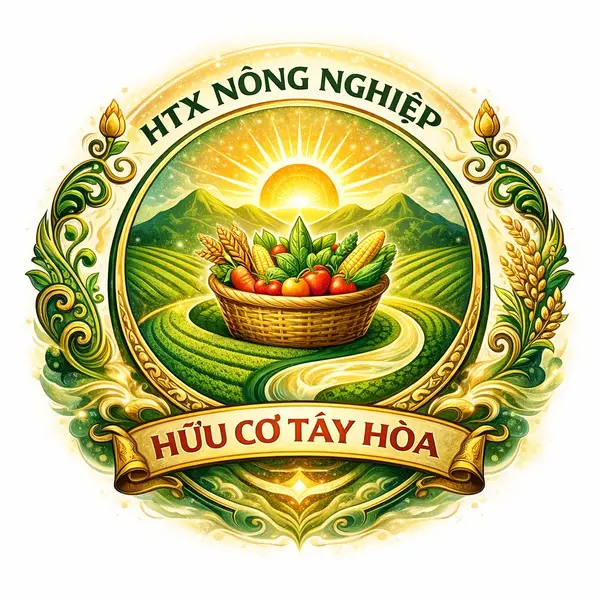 Logo HTX Nông nghiệp Hữu cơ Tây Hòa
